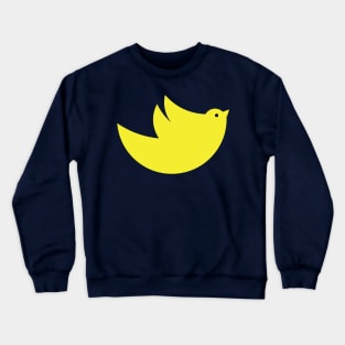 Green yellow bird drawing Crewneck Sweatshirt